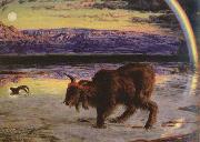 William Holman Hunt the scapegoat oil painting